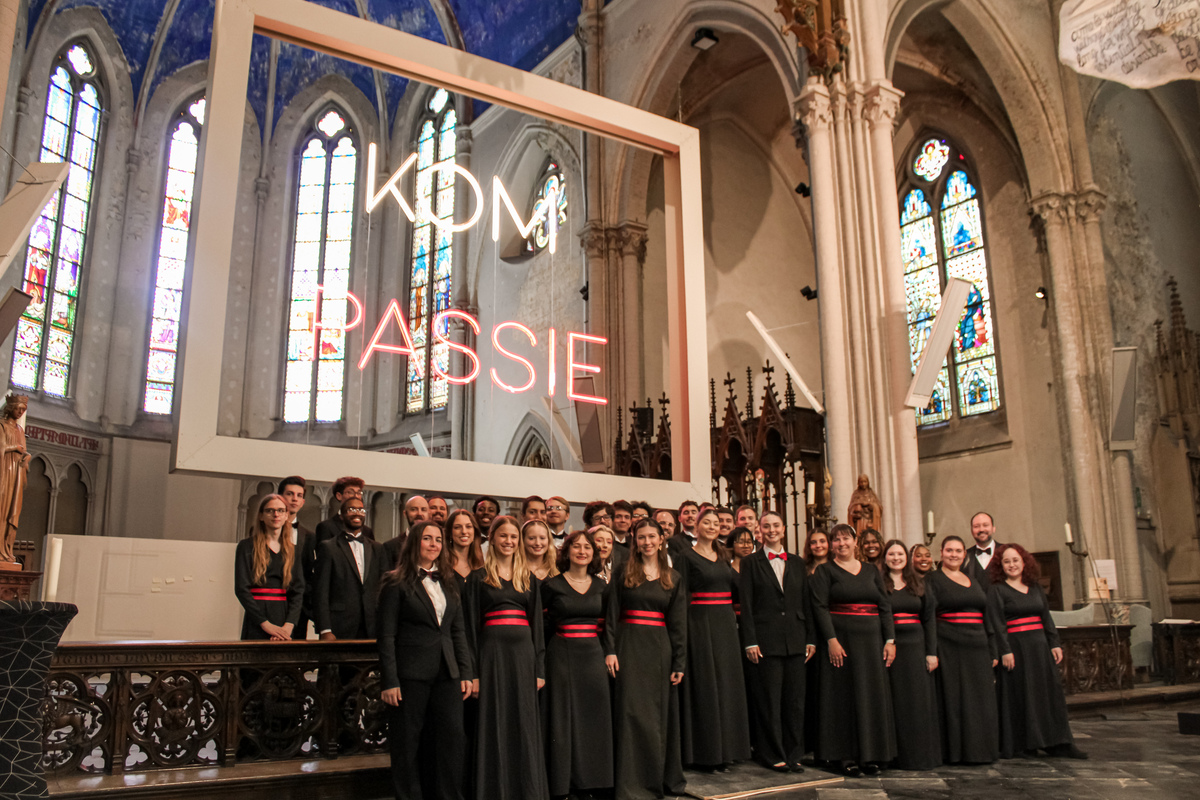UL Lafayette Chamber Choir singers at the CantaRode International Choral Festival